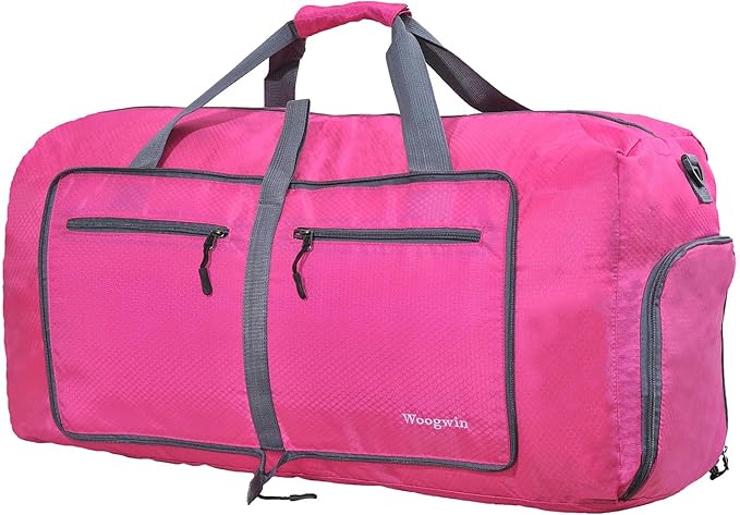Woogwin Travel Duffel Bag Large Foldable Waterproof Overnight Bag for Beach Swim Bags Pool Sports Gym