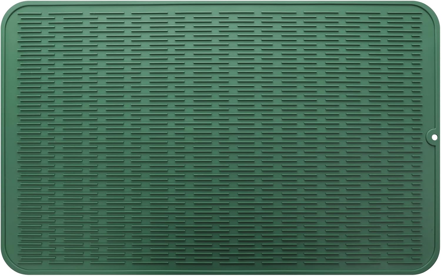 Silicone Dish Drying Mat for Multiple Usage,Easy clean,Eco-friendly,Heat-resistant Silicone Mat for Kitchen Counter or Sink,Refrigerator or Drawer Liner Green 3XL 28 inches x 18 inches