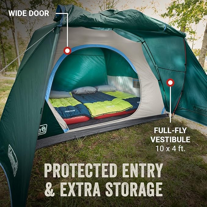 Coleman Skydome Tent with Full-Fly Weather Vestibule