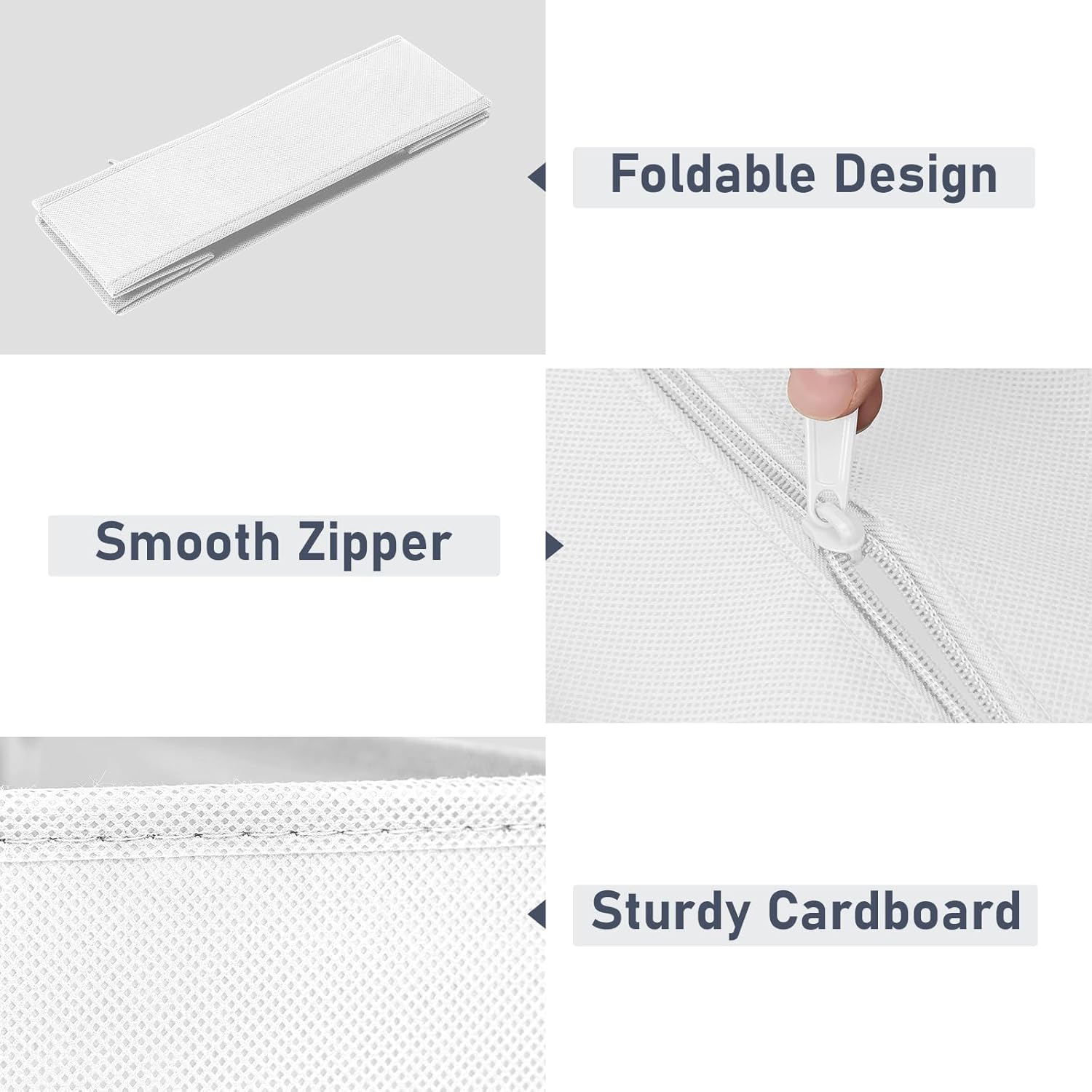 DIMJ Drawer Organizer Clothes - 20 Pack Closet Drawer Organizer Bins for Baby Clothes Storage, Fabric Dresser Organizer for Nursery Bedroom, Foldable Small Drawer Dividers for Underwear Socks