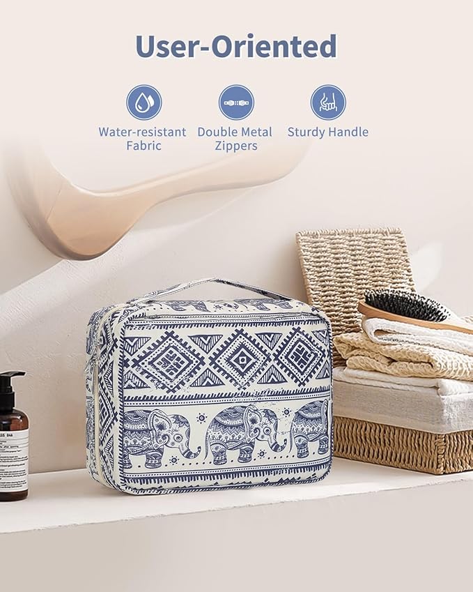 Narwey Hanging Travel Toiletry Bag Cosmetic Make up Organizer for Women and Girls Waterproof