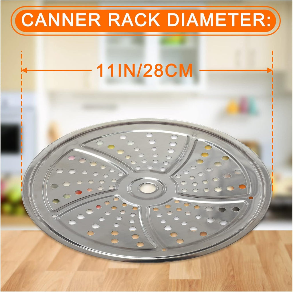 2Pack Canner Rack for Pressure Canner, 11-Inch Stainless Steel Pressure Cooker Rack, Compatible with Presto, All-American and More