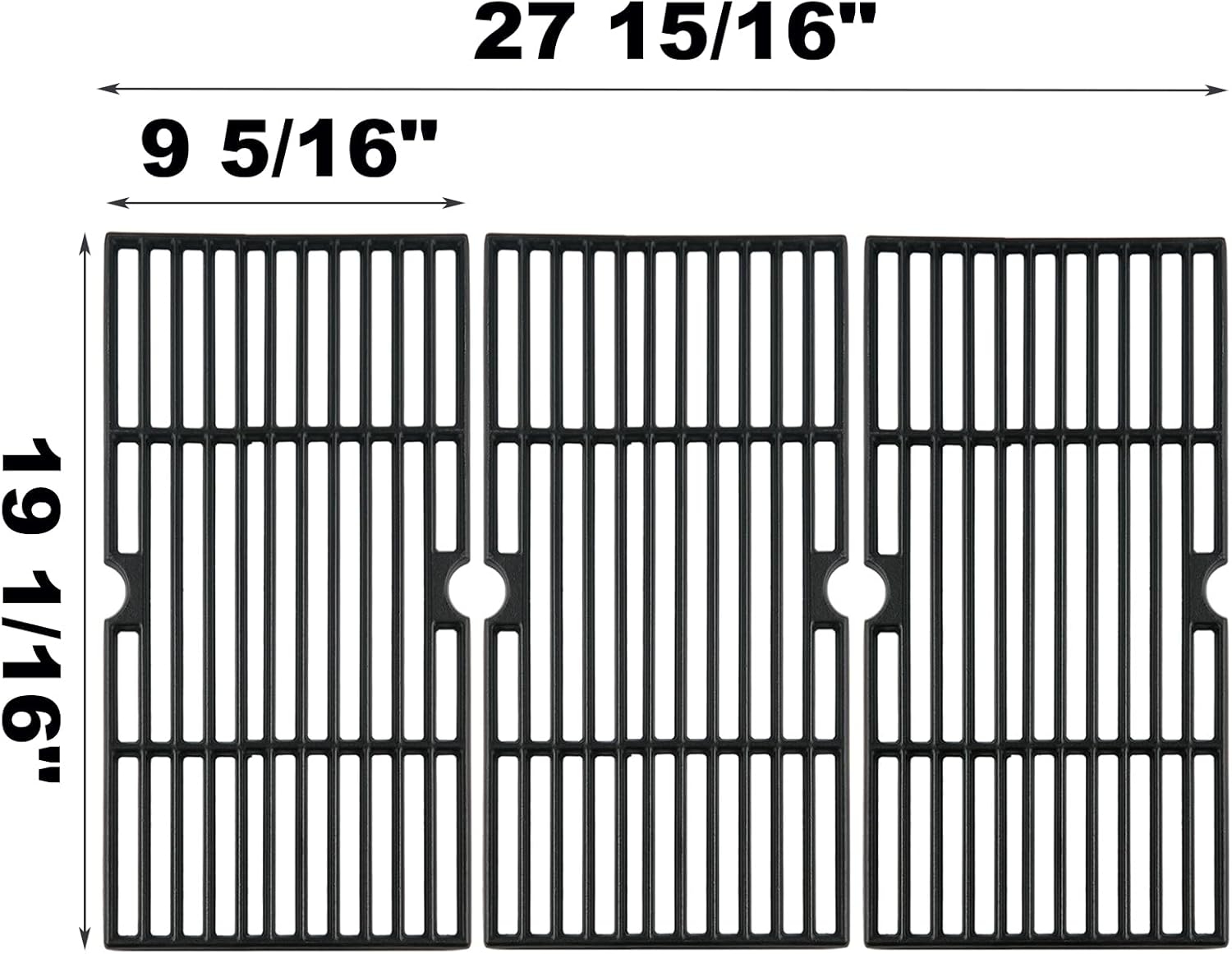 810-1751-S 810-1750-S Grates Replacement Parts for Brinkmann 5 Burner 810-4551-0 Gas Grill Parts Pit Boss PB820PS1 Grates Pit Boss Pro Series 820 820-PS1 Cast Iron Cooking Grids Pit Boss Accessories
