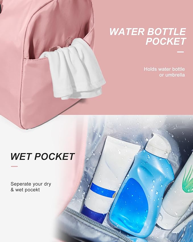 Gym Bag Womens,Travel Duffel Carry on Bag Sport Tote Bag Weekend Overnight Bag