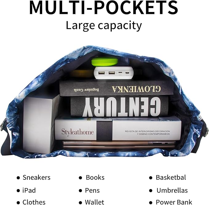 Peicees Waterproof Drawstring Sport Bag Lightweight Sackpack Backpack for Men and Women