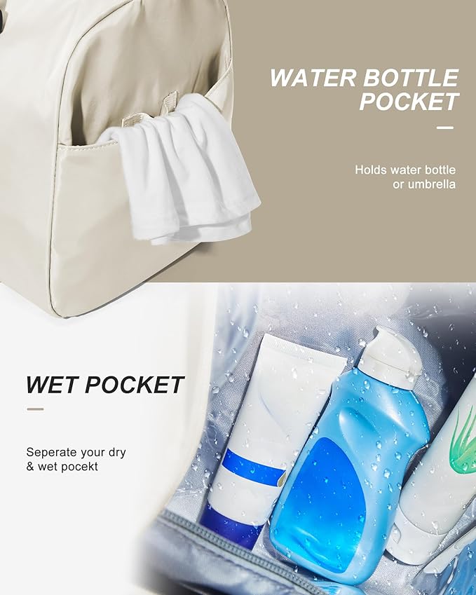 Gym Bag Womens,Travel Duffel Carry on Bag Sport Tote Bag Weekend Overnight Bag