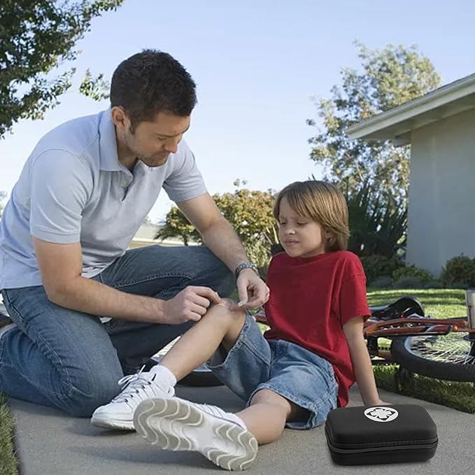 274PCS Travel First Aid Kit Supplies for Business, Black First Aid Backpacking Essentials Items Trauma Emergency Kit for Outdoor Trips Monoki