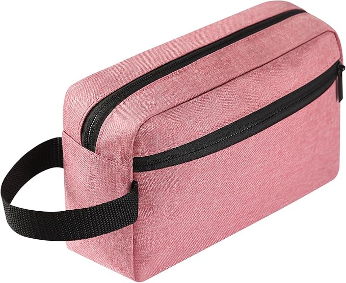 Travel Toiletry bag Toiletry bag for women men Hanging Cosmetic bag Travel accessories Gift for Women Men (Dusky pink)