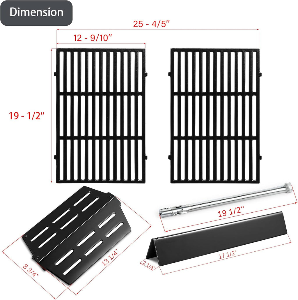 Genesis E-330 4 Burner 62752 7524 Grates 7620 7621 Flavorizer Bars 65505 Heat Deflectors Replacement Parts for Weber Genesis Grill Parts 300 Series E-310 E-320 S-310 S320 S-330 EP-310 EP-320 EP-330