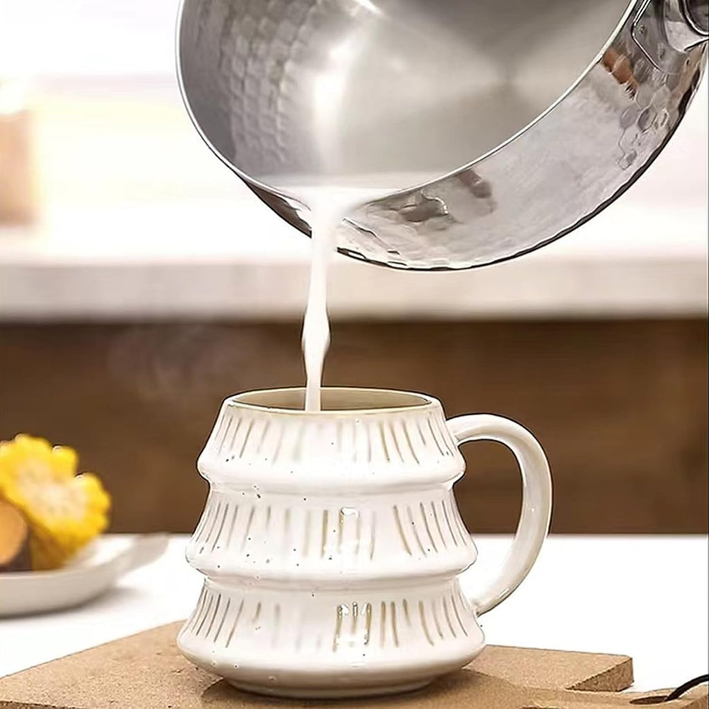 Thickened 304 Stainless Steel Pot, Solid Wood Anti Scald Handle With Hook, Multifunctional Sauce Pot with Inverted Mouth, Milk Pot, Cooking Pot (1.7 Quarts)