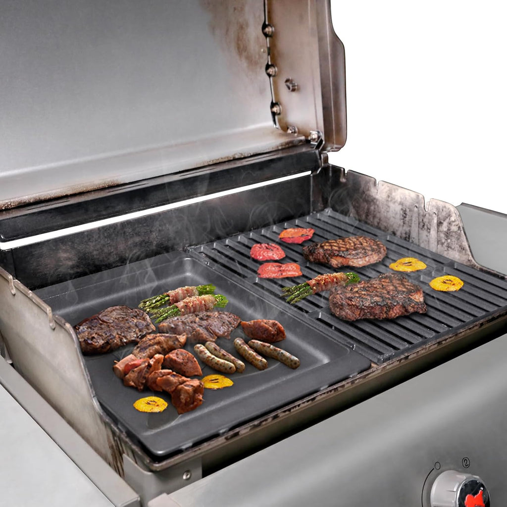 Grill Parts for Weber Spirit 300/400 & GS4 Spirit II 300 Series, Spirit E310, Spirit II E310, E/S315 E330 E425, Genesis Silver Gold B/C Grill -7658 grill griddle for Weber Spirit e310 Parts, Cast Iron