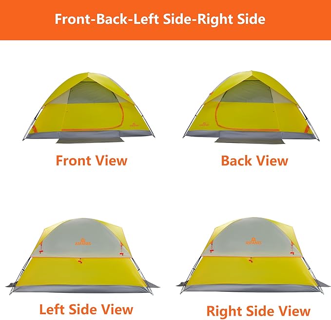 2-12 Person Tents for Camping Waterproof, Backpack Double Layer Tents, Perfect Picnics, Fishing and Backyard Camping