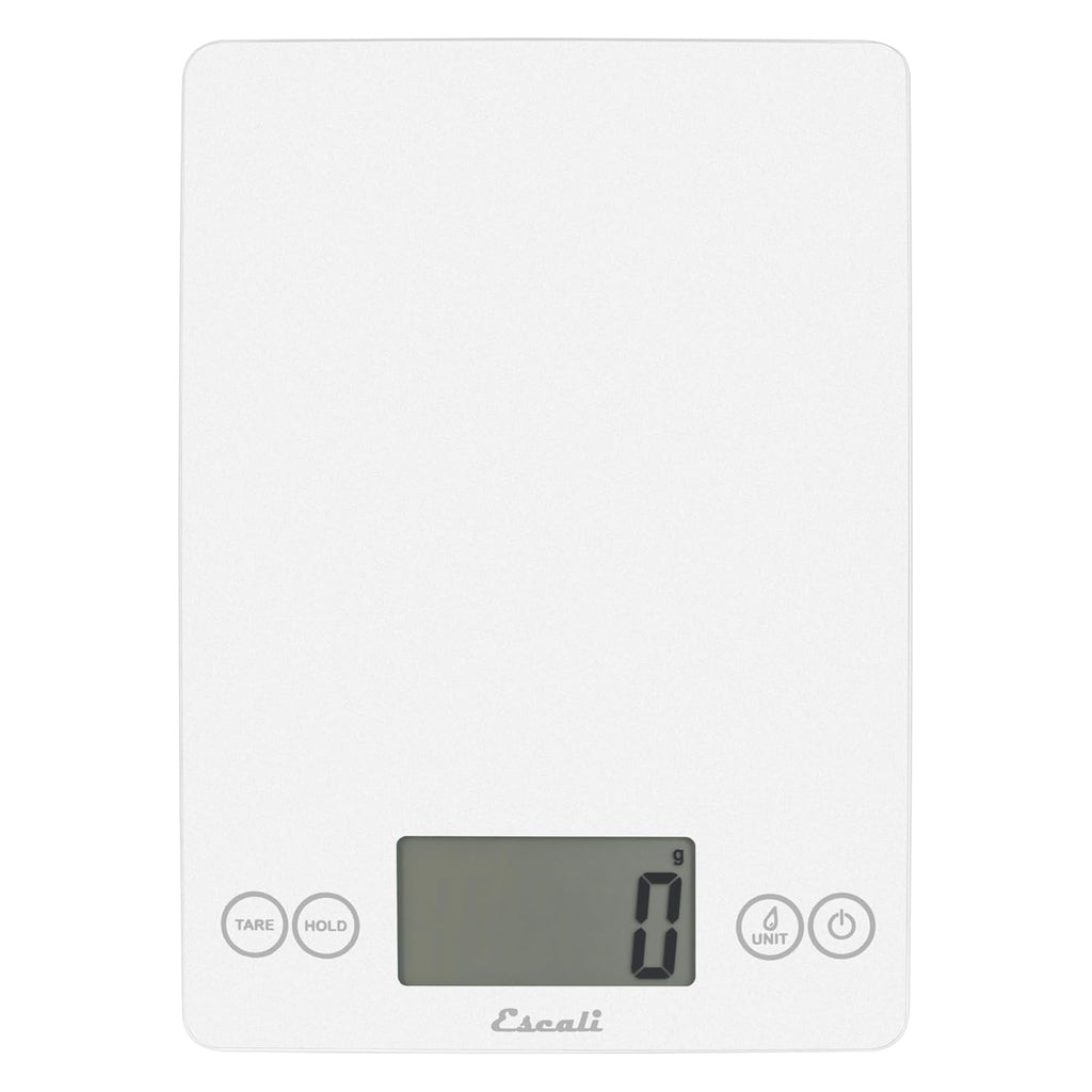 Escali Arti Digital Food Scale, Multi-Functional Kitchen Appliance, Precise Weight Measuring and Portion Control, Baking and Cooking Made Simple, Tempered Glass, Frost White