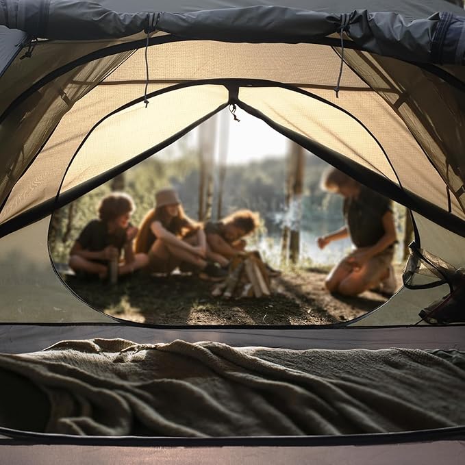 ShinHye Backpacking Tent for Camping, 1/2 Person Ultralight Backpacking Tent Easy Setup Tents Waterproof Lightweight Hiking Tents for Outdoor