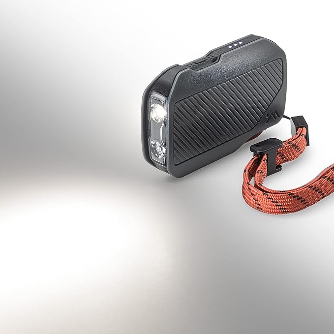 AMPEX Rechargeable Flashlight | 300 Lumen LED Flashlight, Waterproof, Red Mode, USB-C, Essential Camping Accessories with Tactical 200h Runtime