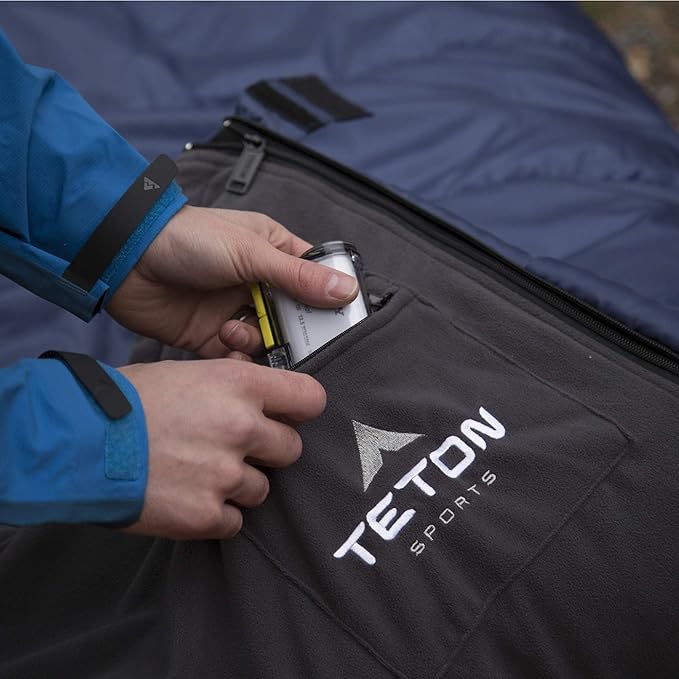 Teton 0 Degree Polara Sleeping Bag for Adults, Great for All Weather Camping, Hunting, Versatile Outdoor Sleeping Bag, Lightweight, Warm, Comfortable, Compression Sack Included