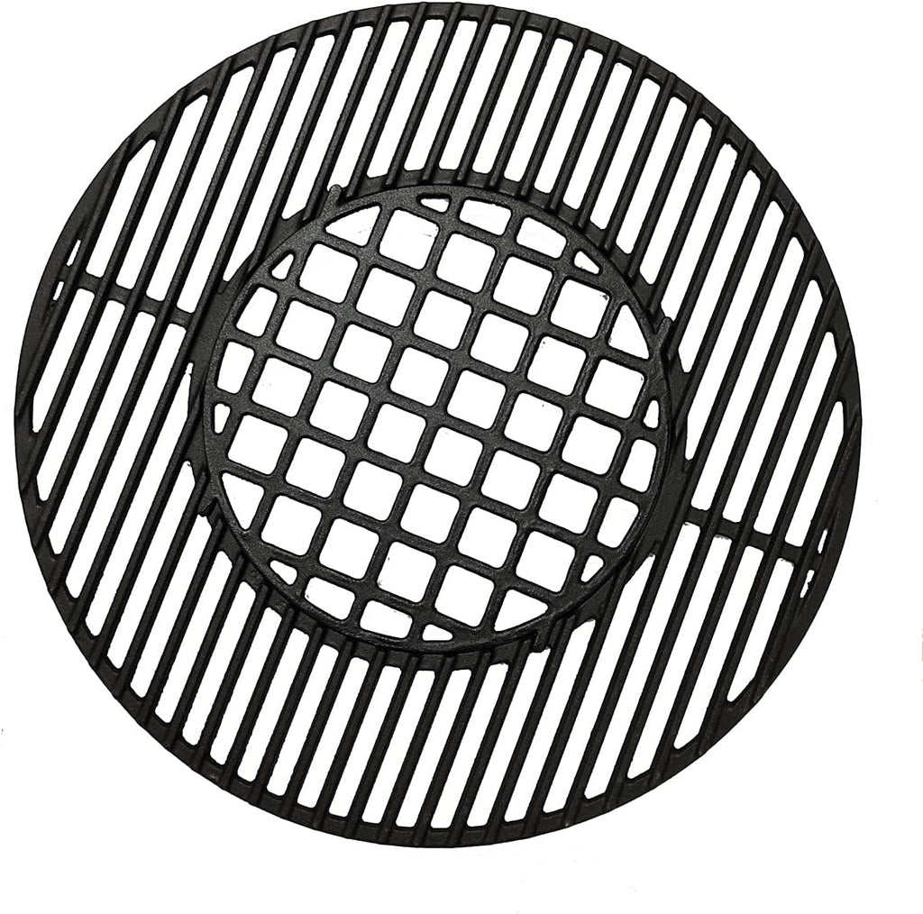C883E Cast Iron Cooking Grid Grates Replacement for Weber 22.5 inches One-Touch Silver, Bar-B-Kettle, Master-Touch and One-Touch