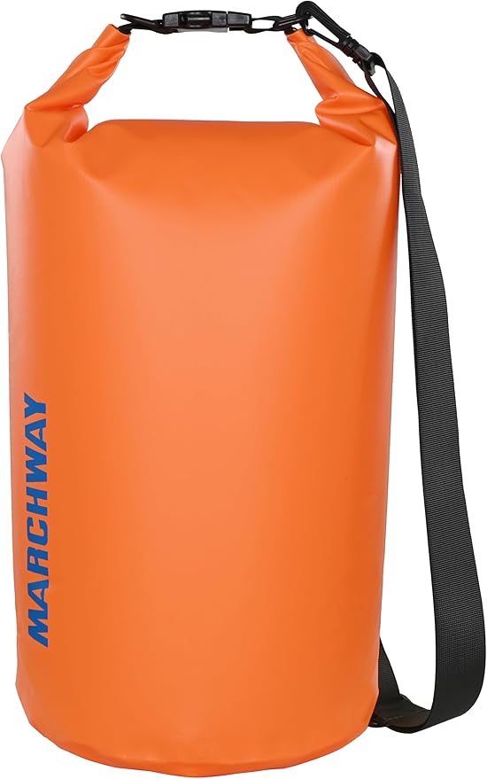 MARCHWAY Floating Waterproof Dry Bag Backpack 5L/10L/20L/30L/40L, Roll Top Sack Keeps Gear Dry for Kayaking, Rafting, Boating, Swimming, Camping, Hiking, Beach, Fishing