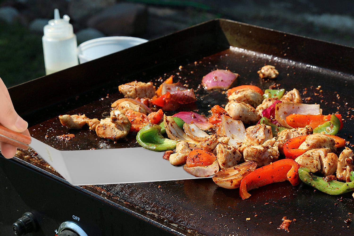 Onlyfire Round Pizza Stone Set for Oven and Grill, Pizza Grilling Tool Kit Including Baking Stone, Pizza Peel, Pizza Shovel and Cutter, Ideal for Baking Crisp Crust Pizza, Bread and More