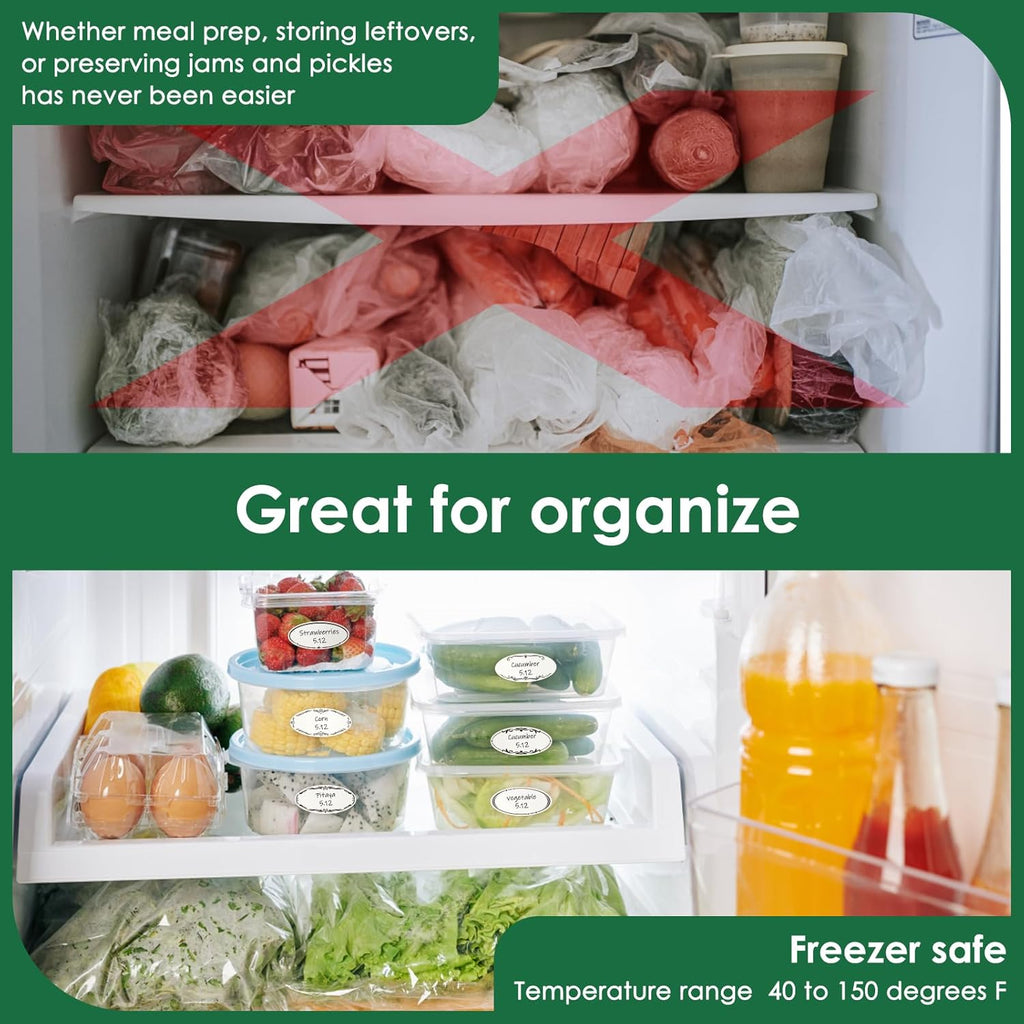 200 Dissolvable Canning Labels for Mason Jars, 1 x 2⅛ inch Food Labels, Tiny Canning Jar Stickers Removable with Water