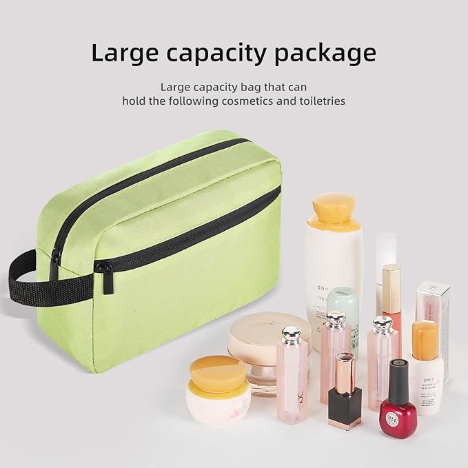 Travel Toiletry bag Toiletry bag for women men Hanging Cosmetic bag Travel accessories for Women Men Girls (Grass green)