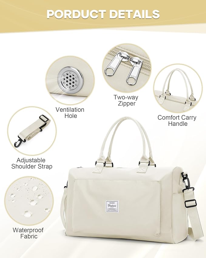 Gym Bag Womens,Travel Duffel Carry on Bag Sport Tote Bag Weekend Overnight Bag