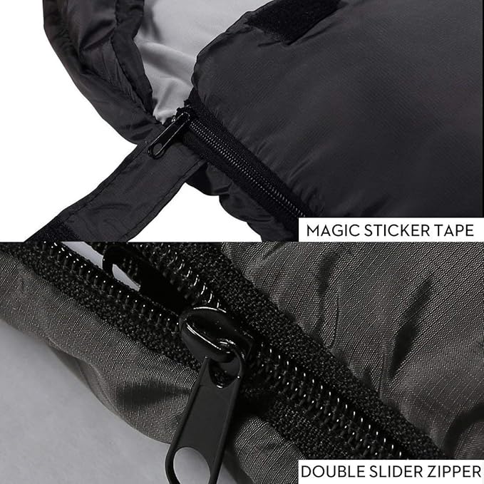 Sleeping Bag,3-4 Seasons Warm Cold Weather Lightweight, Portable, Waterproof Sleeping Bag with Compression Sack for Adults & Kids - Indoor & Outdoor: Camping, Backpacking, Hiking