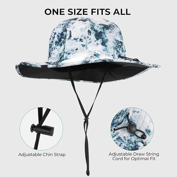 KastKing Sol Armis UPF 50 Boonie Hat - Sun Protection, Fishing, Beach & Hiking, Paddling, Rowing, Kayaking