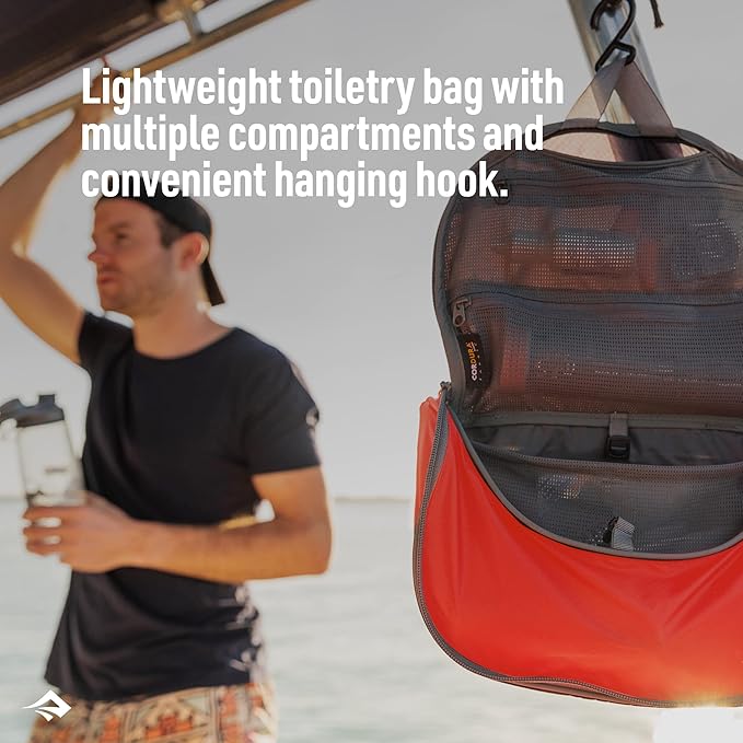 Sea to Summit TravellingLight Hanging Toiletry Bag, Travel Organizer for Men and Women