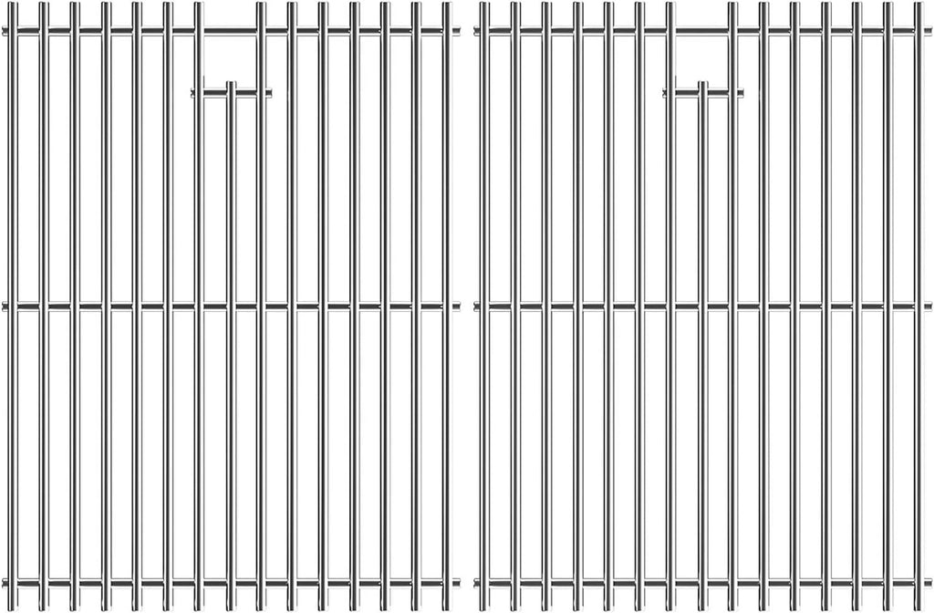 15" Stainless Steel Cooking Grate for Weber Spirit 200 Series, Spirit E/S 200 & 210 with Side Control Panel, Spirit 500, Genesis Silver A, Grill Grate Replacement for Weber 7522 7523 7521 65904 65905