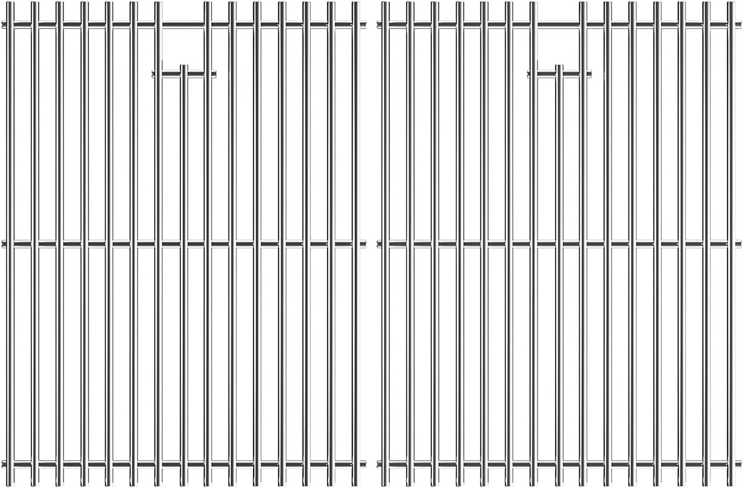 15" Stainless Steel Cooking Grate for Weber Spirit 200 Series, Spirit E/S 200 & 210 with Side Control Panel, Spirit 500, Genesis Silver A, Grill Grate Replacement for Weber 7522 7523 7521 65904 65905