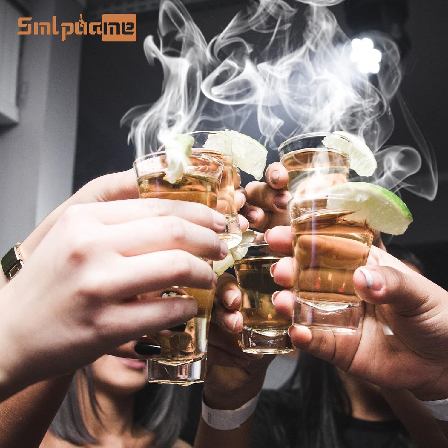 Cocktail Smoker Kit, Old Fashioned Smoker Kit for Bourbon Whiskey Drink, Smoker Infuser Kit with 4 Flavors Wood Chips, Birthday Father's Day Gifts for Husband, Men, Dad