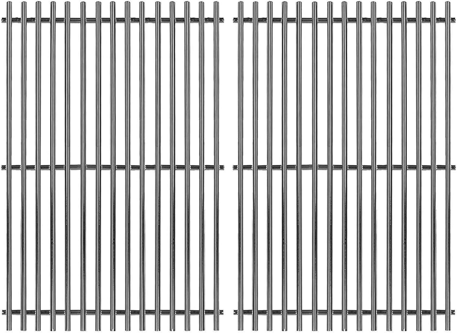 19.5" Stainless Steel Cooking Grates for Weber Genesis 300 Series, 19.5" Grill Grates Replacement Parts for Genesis E310 E320 E330 S310 S320 S330, Weber Genesis Grill Grates 7528/7524