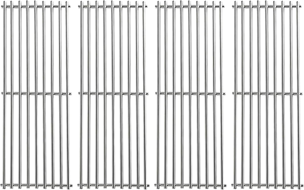 S024 Stainless Steel Grates for Broil King Baron 320, 340, 420, 440, 490 Huntington 2122-64 2122-67 6020-54 6020-57 6020-64 Broil-Mate 7020-54 7020-64 7120-64 Sterling Gas Grill 17-3/8"