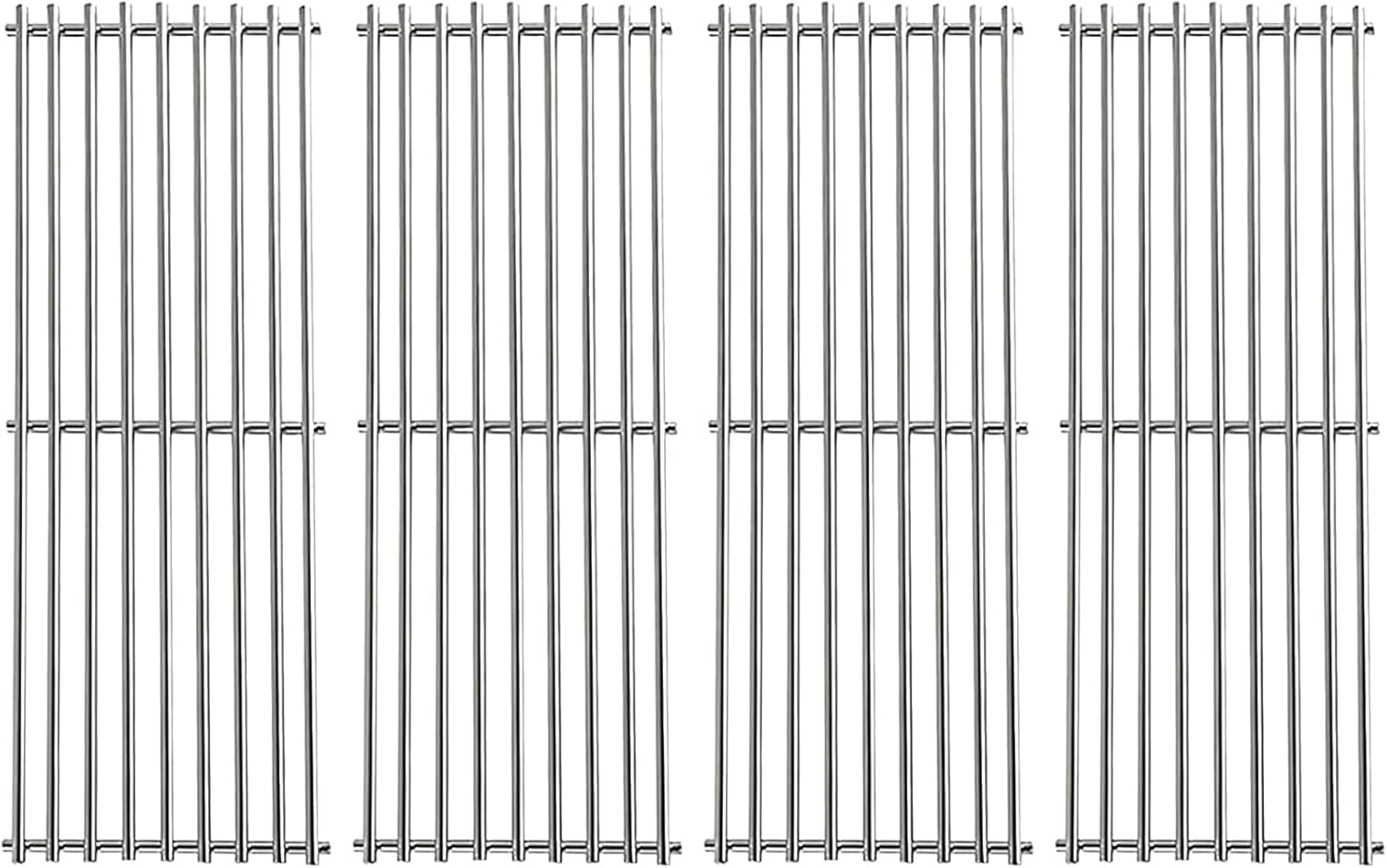 S024 Stainless Steel Grates for Broil King Baron 320, 340, 420, 440, 490 Huntington 2122-64 2122-67 6020-54 6020-57 6020-64 Broil-Mate 7020-54 7020-64 7120-64 Sterling Gas Grill 17-3/8"