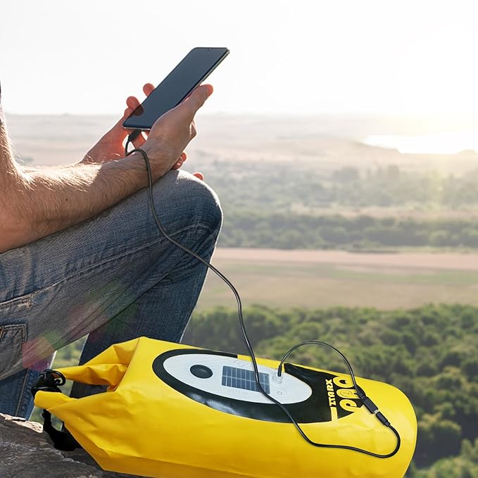 Dry Bag Waterproof with Solar Bluetooth Speaker & Light - 10L/20L Roll Top Dry Sack Keeps Gear Dry for Men Women Kayaking, Beach, Rafting, Boating, Hiking, Camping and Fishing