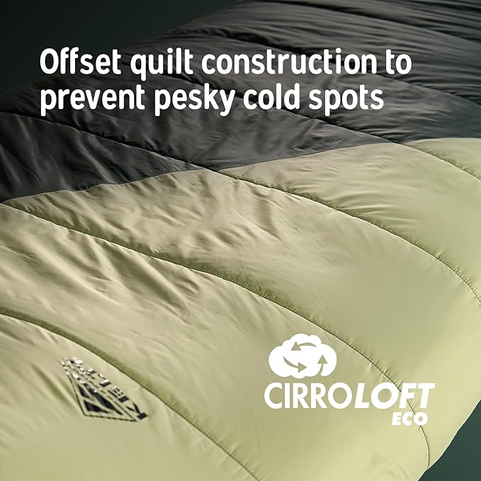 Kelty Cosmic Synthetic Fill 20 Degree Backpacking Sleeping Bag – Compression Straps, Stuff Sack Included