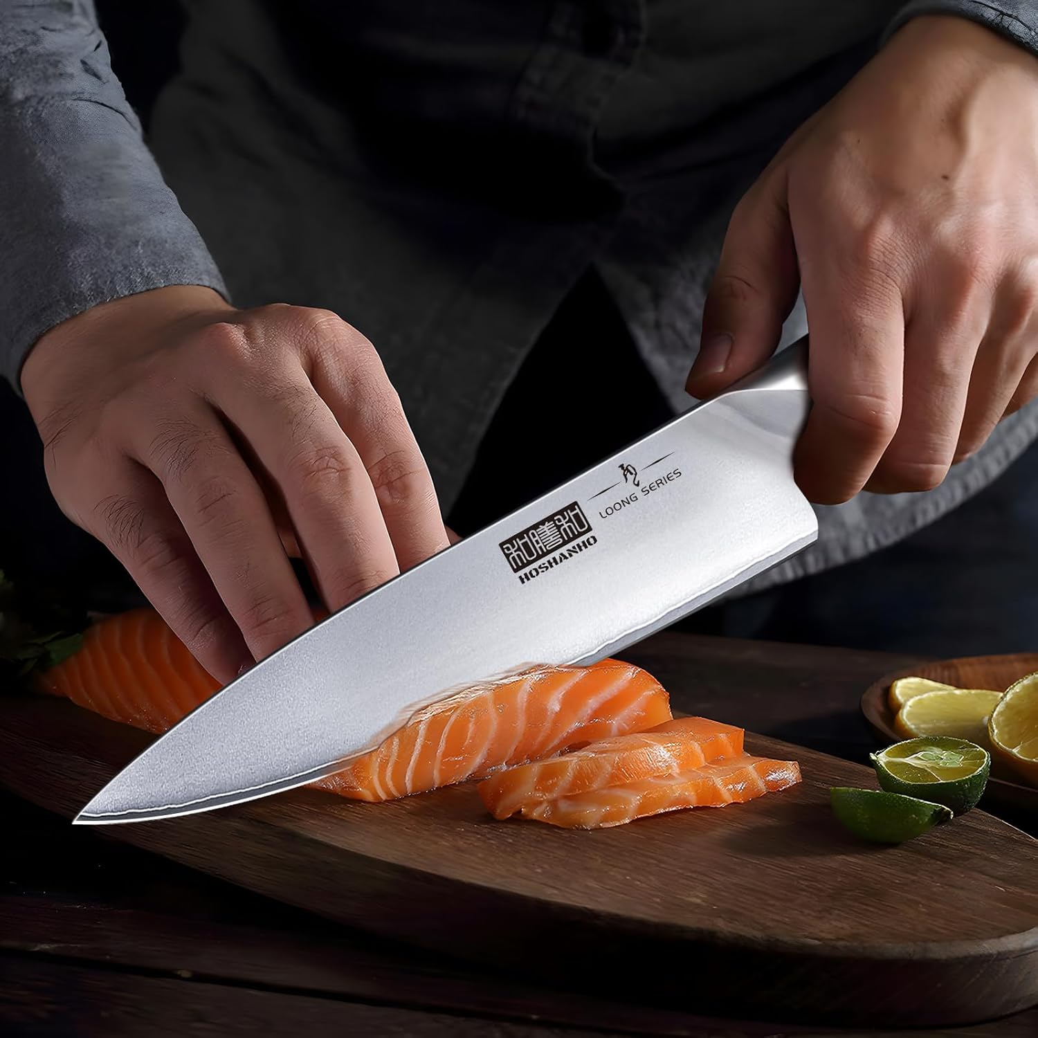 16-Piece Knife Set, Japanese High Carbon Stainless Steel Kitchen Knife Set, Ultra Sharp Chef Knife Block Set with Sharpener