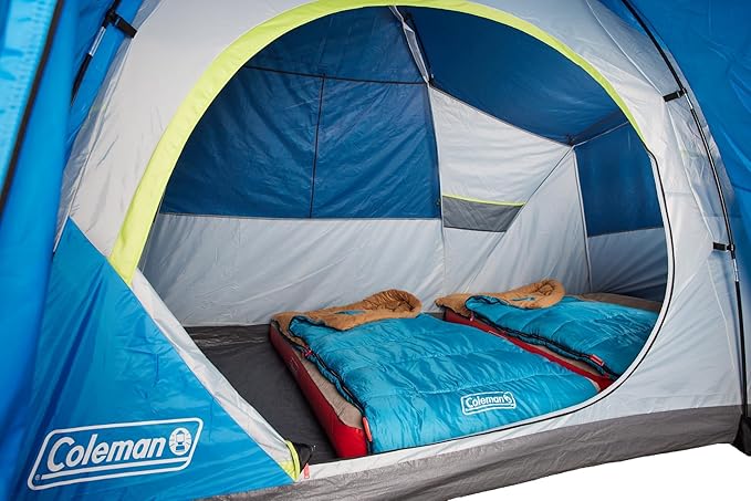 Coleman Brazos 20/30°F Adult Cool-Weather Sleeping Bag with No-Snag Zipper & Stuff Sack, Machine Washable