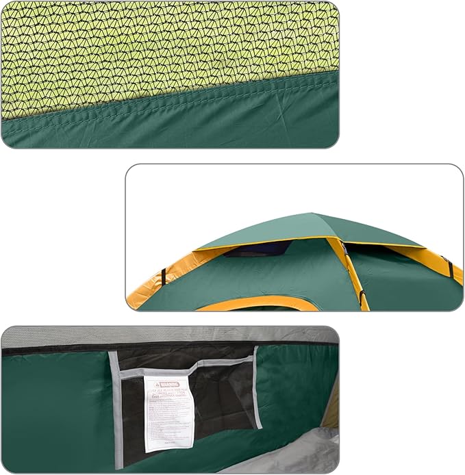 UNP Camping Tent 2/3/4/6 Person Dome Tent, Easy to Set Up for Camping, Lightweight Camping Tent, Portable Camping Tent for Outdoor and Backpacking Beaches