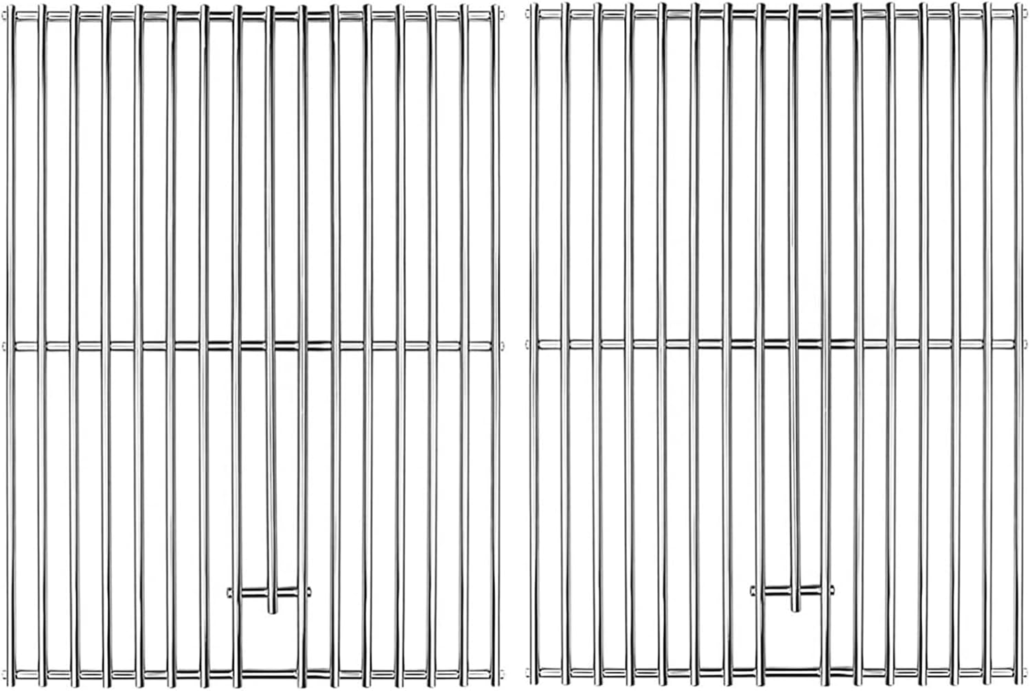 17" Grill Grates for Nexgrill 4-Burner 720-0830H 720-0783E Nexgrill Replacement Parts 5 Burner 720-0888N 720-0888 720-0697, Cooking Grate Grill Parts for Kenmore, Uniflame and More