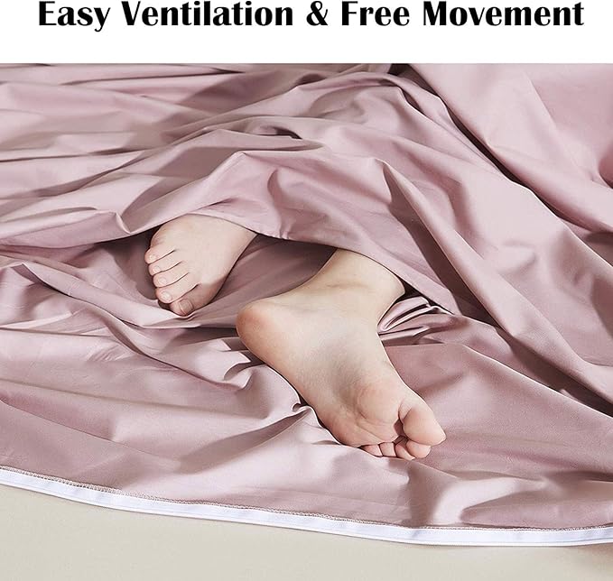 Brand - GANNAFEE Cotton Sleeping Bag Liner with Zipper - 100% Cotton Travel Sheet Sleep Sack Adult - Travel Sleeping Bag for Hotels Camping Hiking