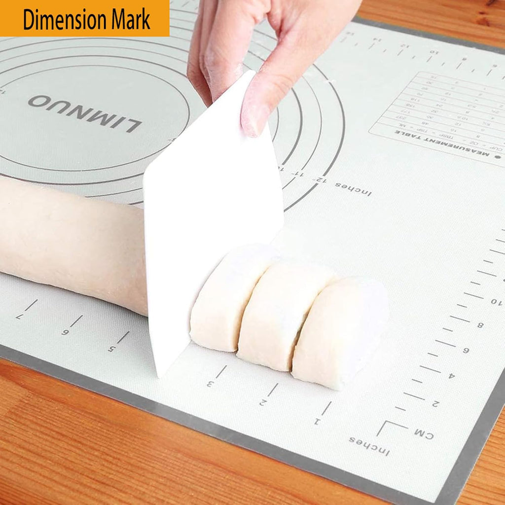 Silicone Pastry Mat Extra Thick Non Stick Baking Mat, Fondant Mat,Counter Mat,Dough Rolling Mat, Oven Liner, Pie Crust Mat