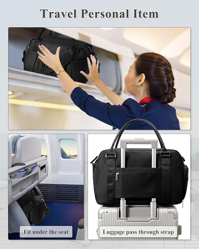 Gym Bag Womens,Travel Duffel Carry on Bag Sport Tote Bag Weekend Overnight Bag