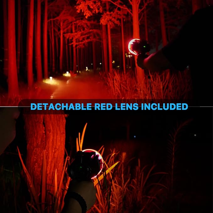 GOODSMANN 10000 Lumen Waterproof Rechargeable Marine LED Spotlight with EVA Carrying Case