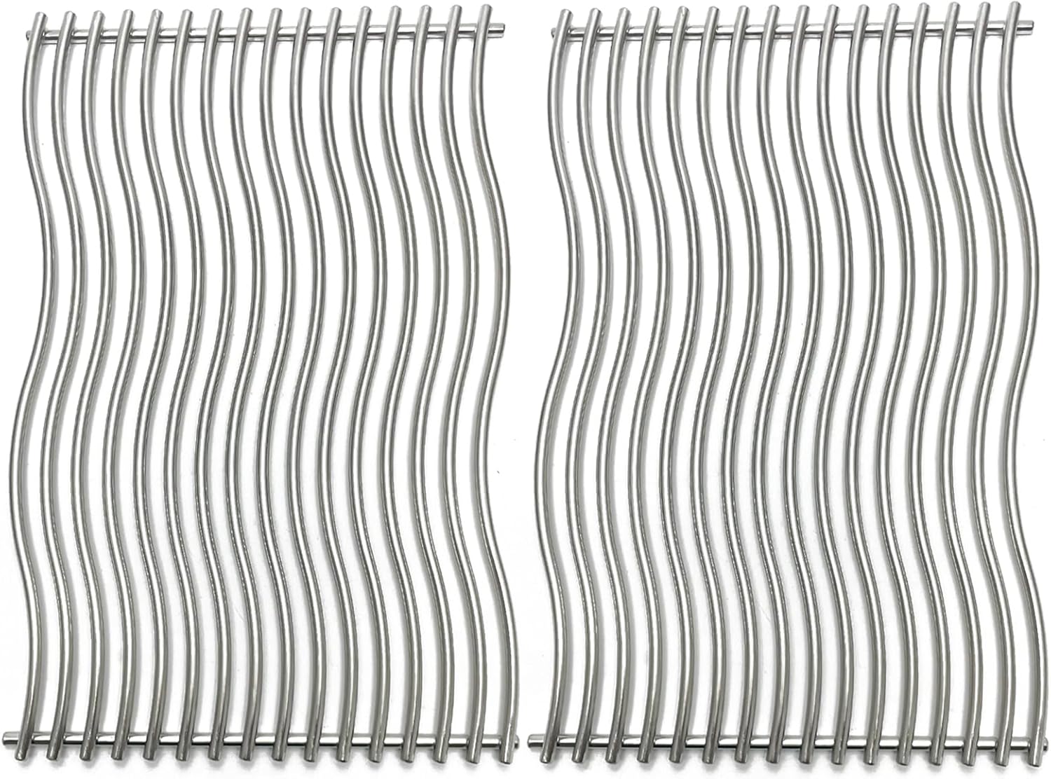 17-3/4" Stainless Steel 2Pack Waved Cooking Grids Grates Replacement Parts for Napoleon Rogue 425 Series 425xt 425 SIB Gas Grill S83013