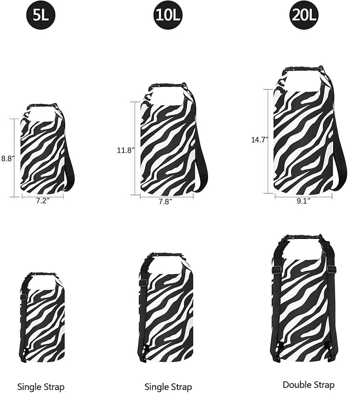 OMGear Waterproof Dry Bag Backpack Phone Pouch 40L/30L/20L/10L/5L Floating Dry Sack for Kayaking Boating Outdoors Activities