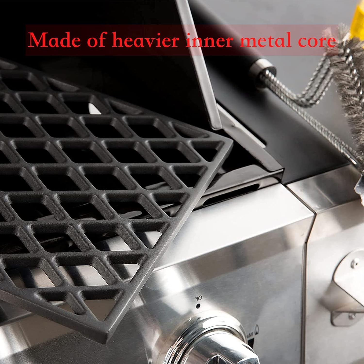 Grill Grate GR2210601-MM-00 Replacement Parts for Members Mark 5 Burner Gas Grill GR2210601-MM-00 Sam's Club Cooking Grids Cast Iron Grill Grates Broil King BBQ Rankam Grill Parts, 3 Pack