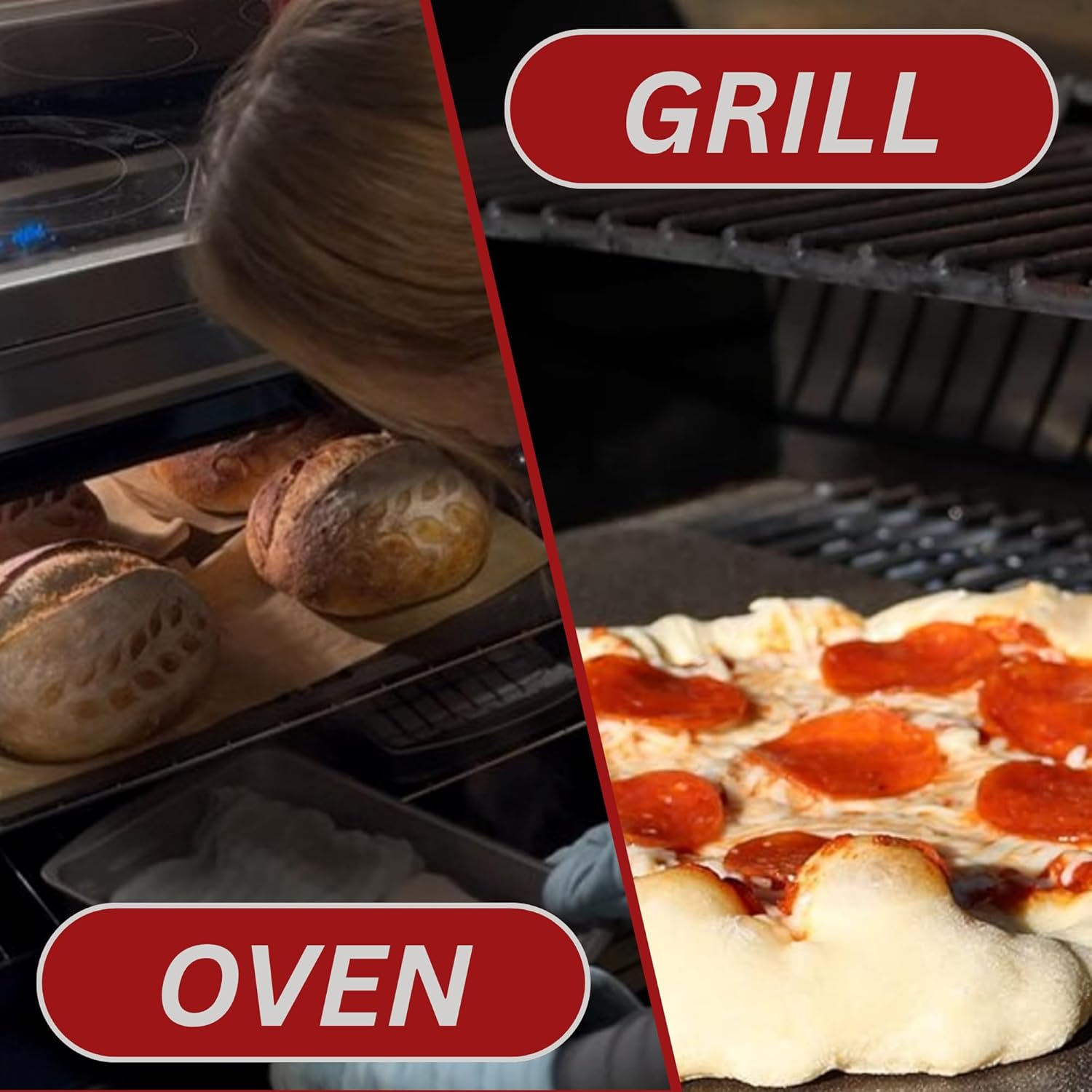 16" by 16" Pizza Steel (3/16" Standard Thickness) - Multipurpose Cooking Steel for Ovens & Grills - Made in the USA