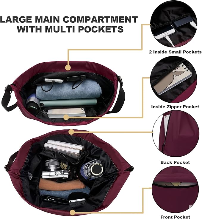 Peicees Waterproof Drawstring Sport Bag Lightweight Sackpack Backpack for Men and Women